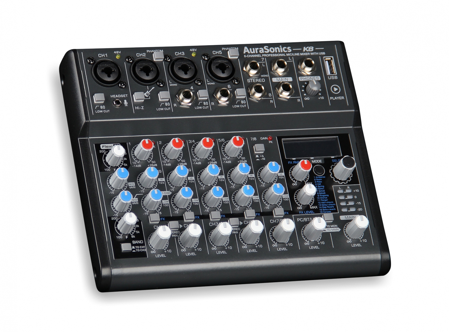 AuraSonics K8 компактный микшерный пульт в Выксе