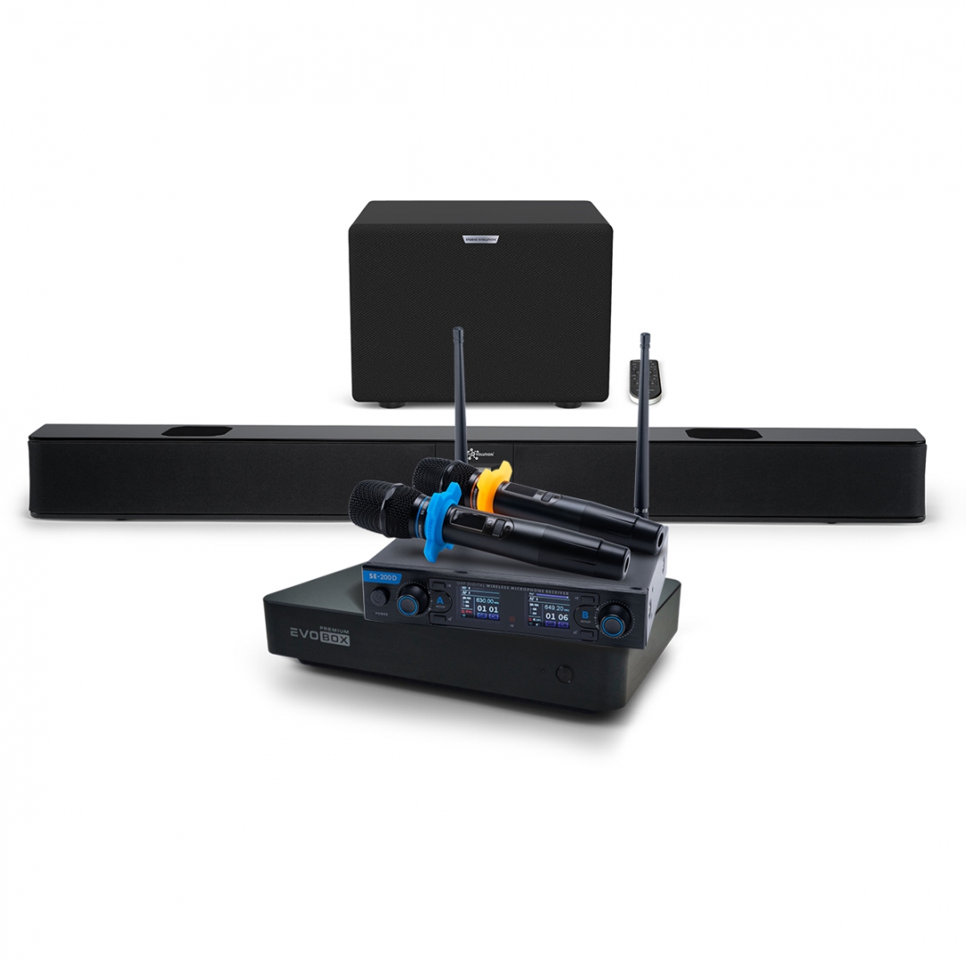 Hi-End караоке-система EVOBOX Premium + EvoSoundBar (саундбар с караоке) в Выксе