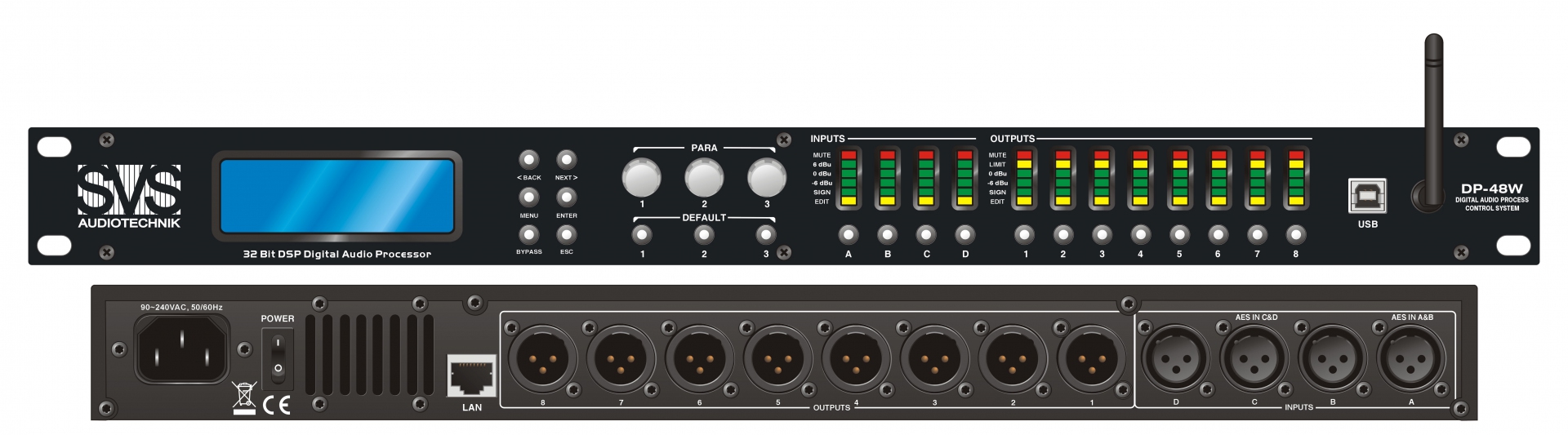 SVS Audiotechnik DP-48W Цифровой процессор: 4 входа 8 выходов в Выксе