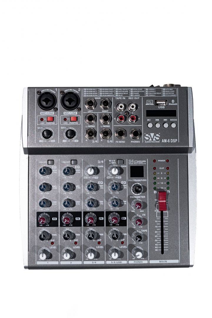 SVS Audiotechnik mixers AM-6 DSP Микшерный пульт аналоговый, 6-канальный SVS Audiotechnik mixers в Выксе